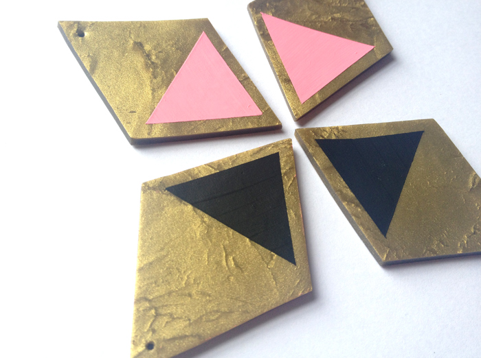 creative index: painted clay earrings