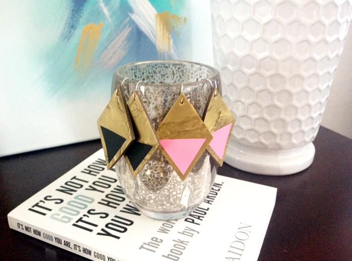 creative index: painted clay earrings