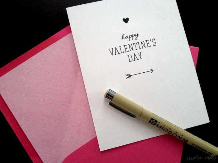 Valentine Printable by Creative Index