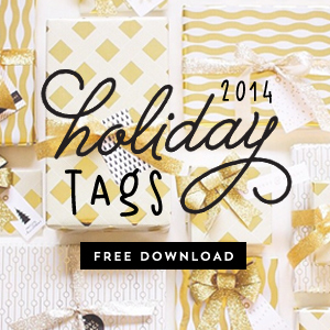 2014 Printable Holiday Tags