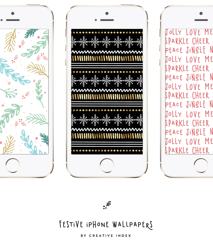  festive holiday phone wallpapers by creative index